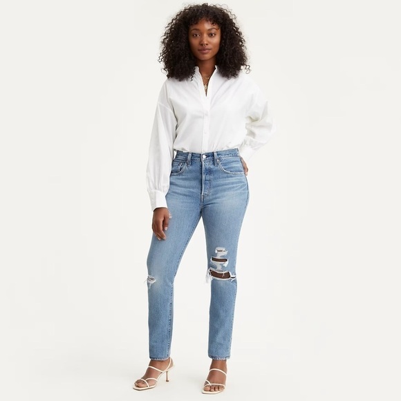 LEVI’S 501 Skinny Distressed Jean - Picture 1 of 8